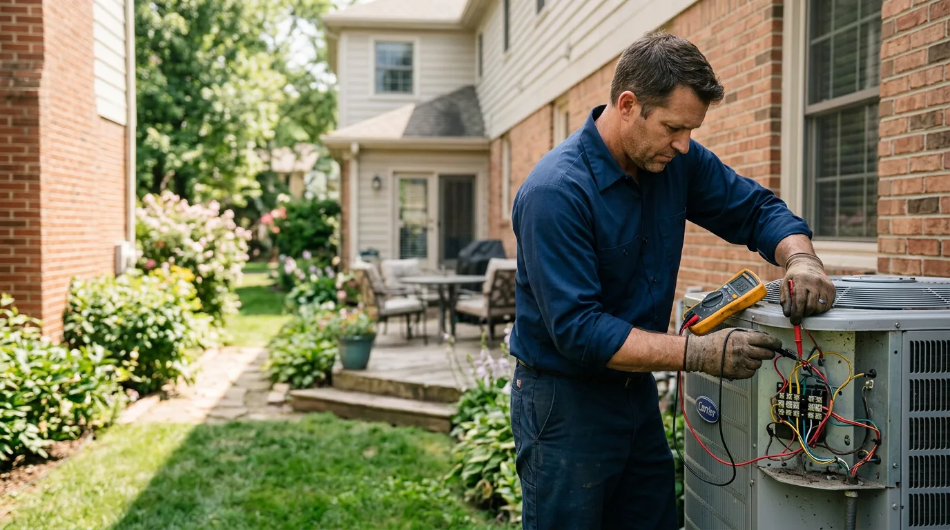 HVAC technician working near Brusett, MT